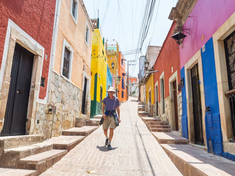 Eine Gasse von Guanajuato
