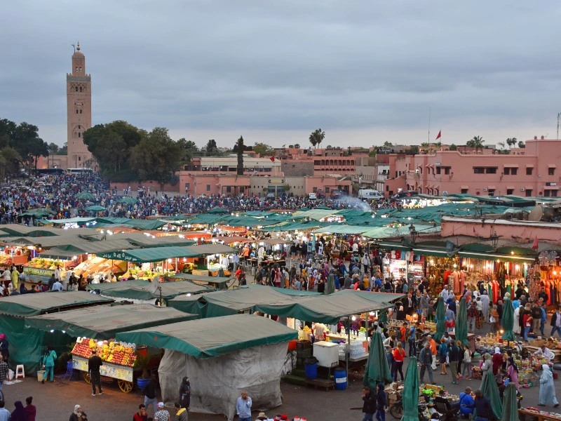 Djemaa el Fna in Marrakesch Marokko