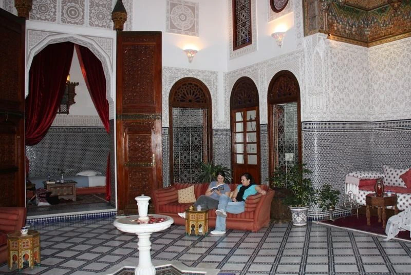 Hotellobby in Riad, Marokko