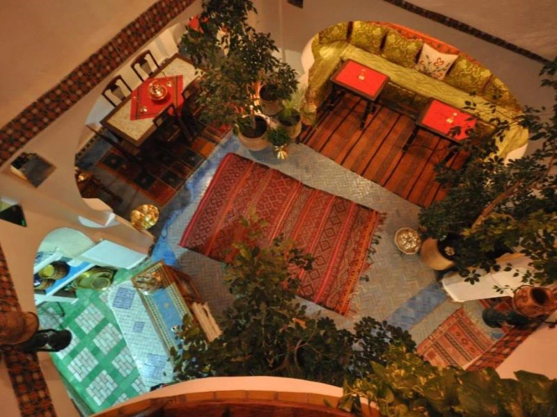 Chefchaouen Hotel Innenhof