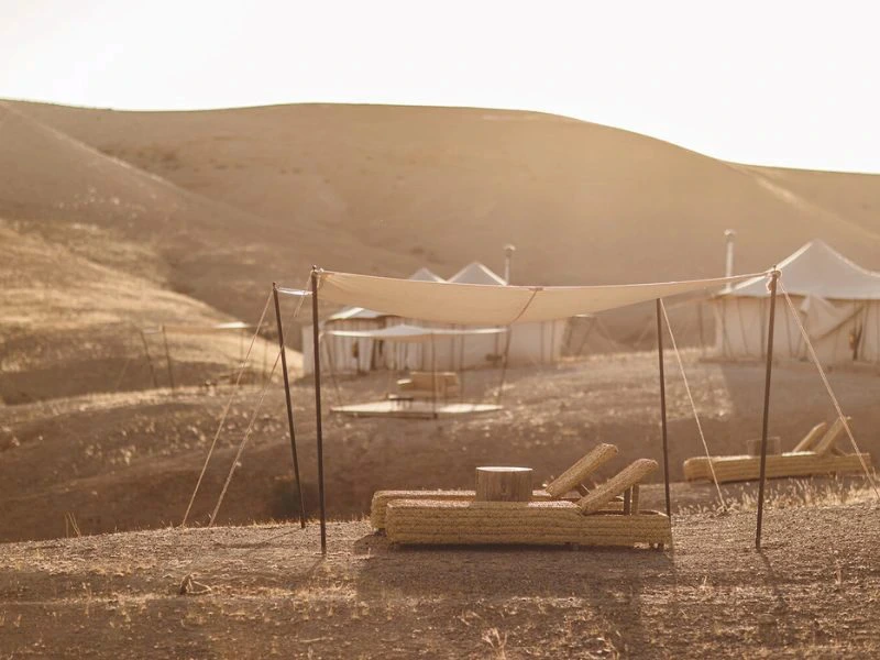 Wüstencamp in Agafay in Marokko