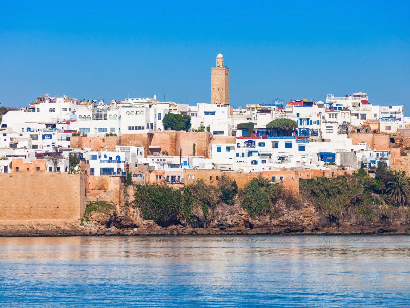 Ausblick auf die Altstadt von Rabat in Marokko