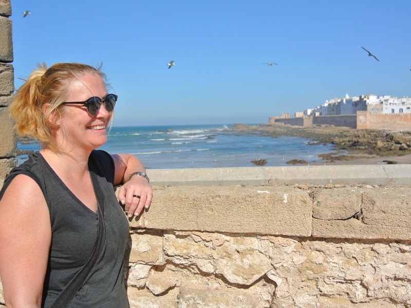Frau in Essaouira in Marokko