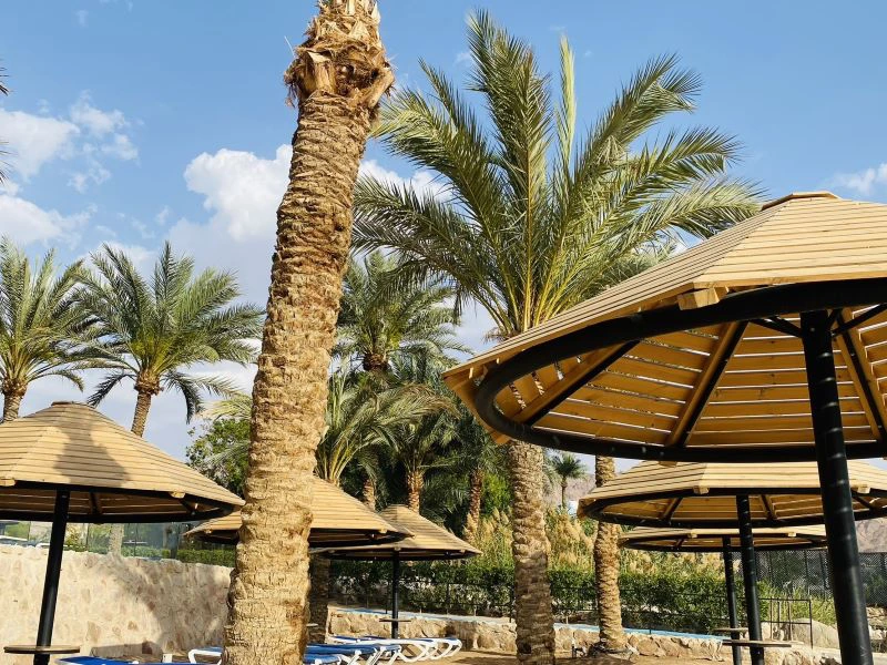 Privatstrand am Komforthotel in Aqaba, Jordanien