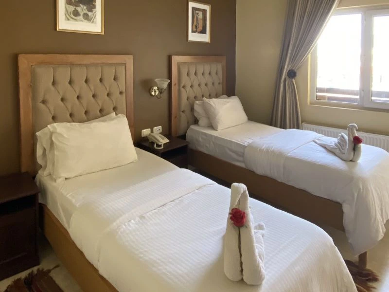 Twin Zimmer im Hotel in Madaba Jordanien