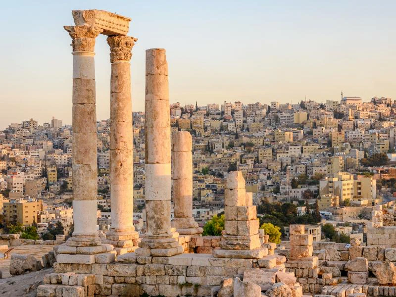 Die Zitadelle von Amman, der Hauptstadt Jordaniens