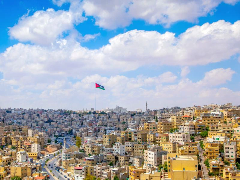 Blick auf Amman, Jordanien