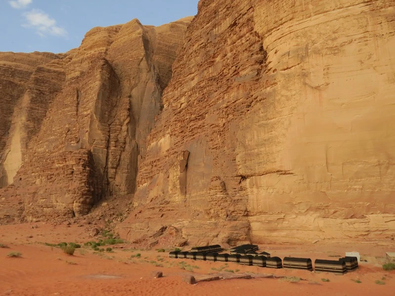 Camp im Wadi Rum, Jordanien