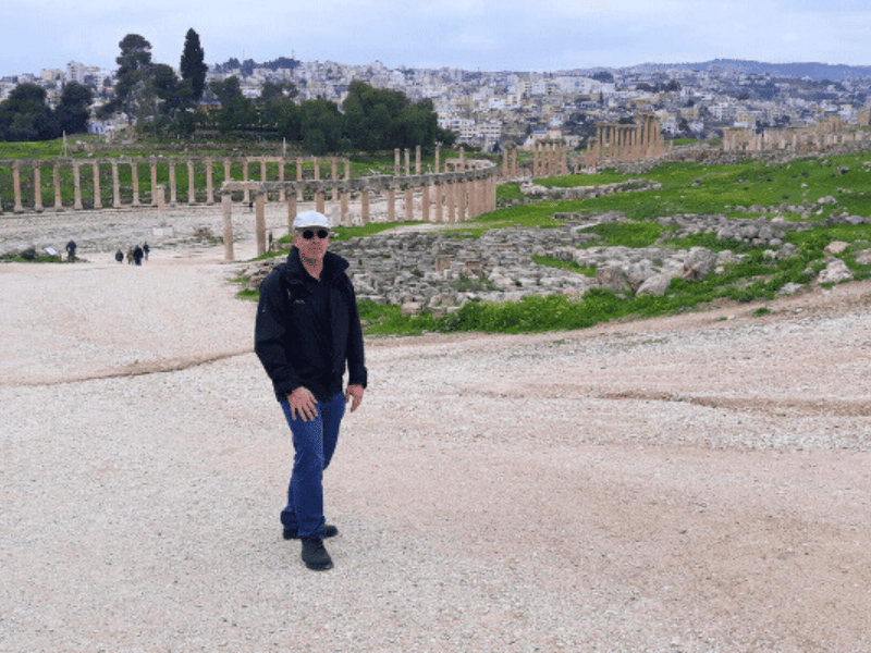Reisender in Jordanien