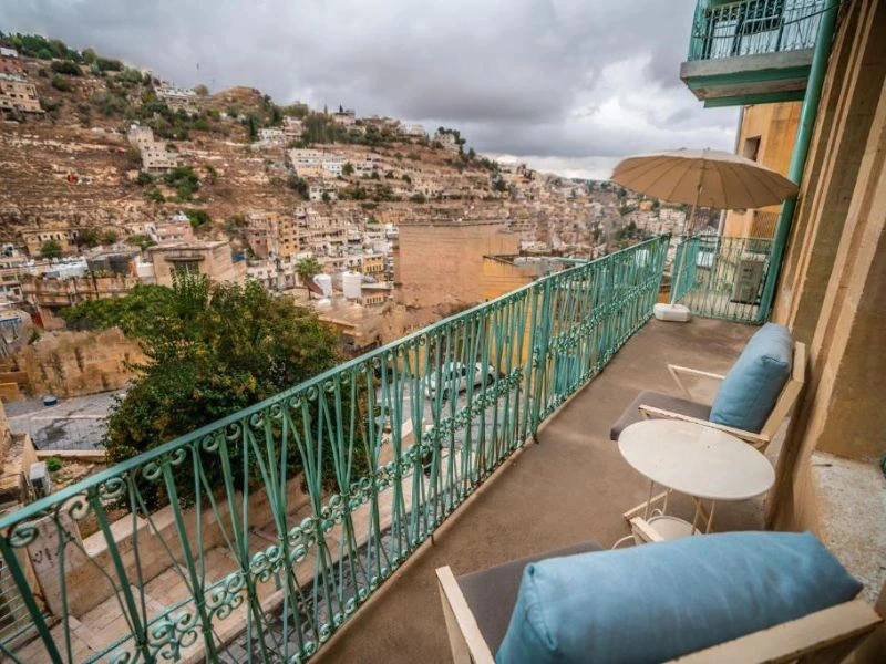 Balkon Hotel Salt Jordanien