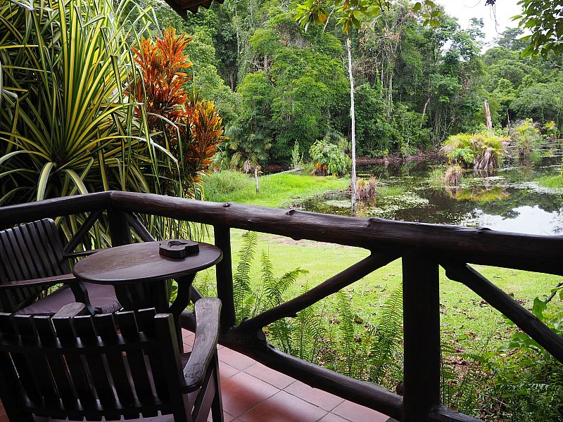 Terrasse in Boca Tapada. Costa Rica