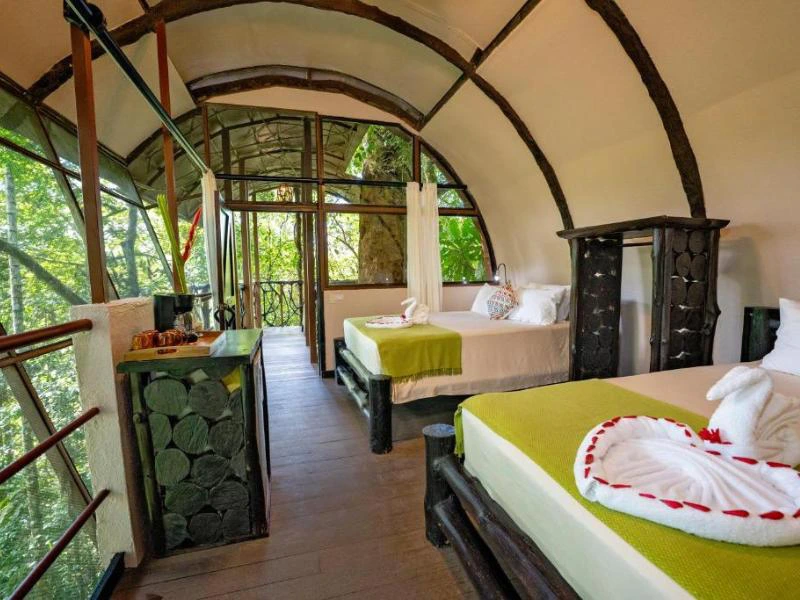 Zimmer im Baumhaus von Boca Tapada, Costa Rica