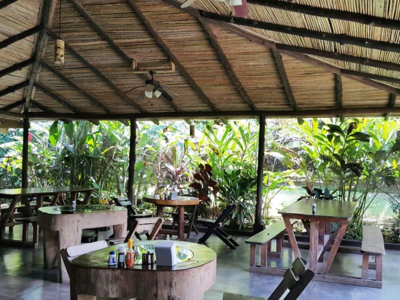 Restaurant am Rio Celeste in Costa Rica