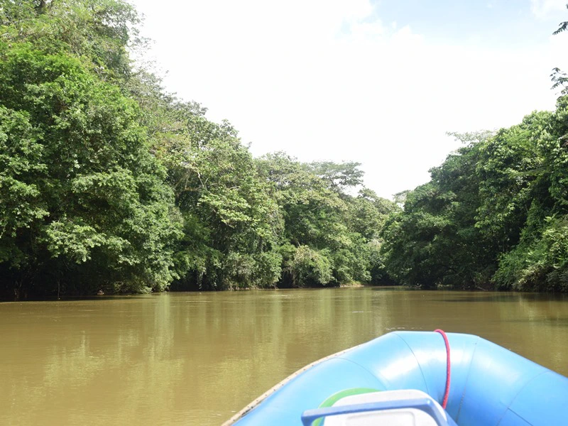 Mit dem Boot unterwegs bei Boca Tapada, Costa Rica