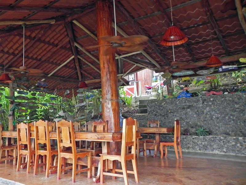 Restaurant in der Drake Bay, Costa Rica