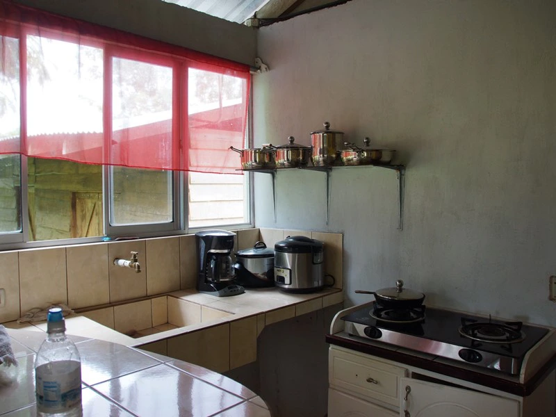 Küche beim Homestay in Juanilama, Costa Rica