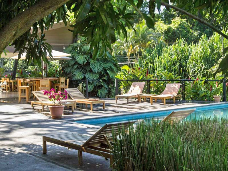 Pool und Garten in Alajuela in Costa Rica