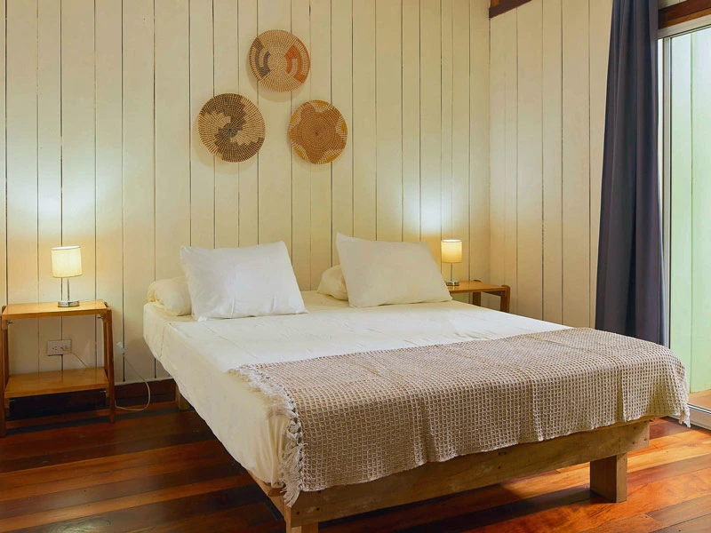 Blick in den Bungalow in Cahuita, Costa Rica