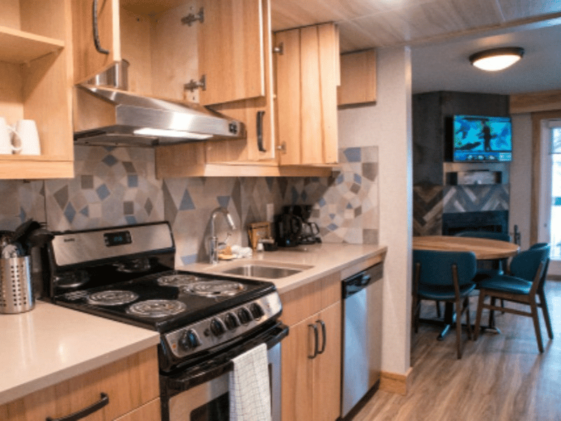 Küche Familienhotel Banff Kanada