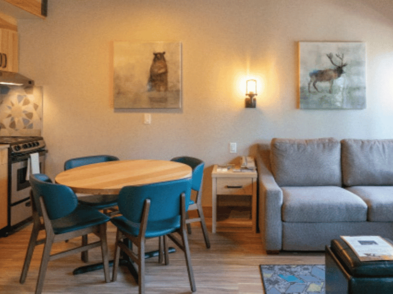 Wohnzimmer im Hotel in Banff Kanada