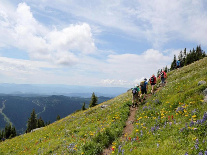 Sun Peaks Wanderung Kanada