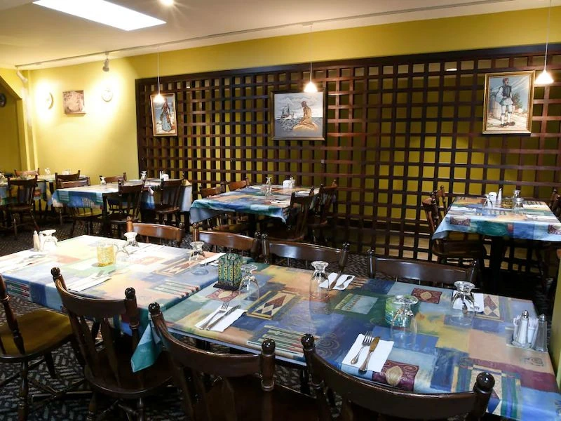 Hotelrestaurant an der Inside Passage in Kanada