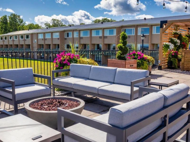 Gemütliche Sitzecke im Hotel in Wolfville, Kanada