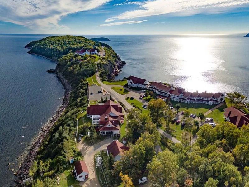Blick auf die Lodge in Ingonish in Kanada