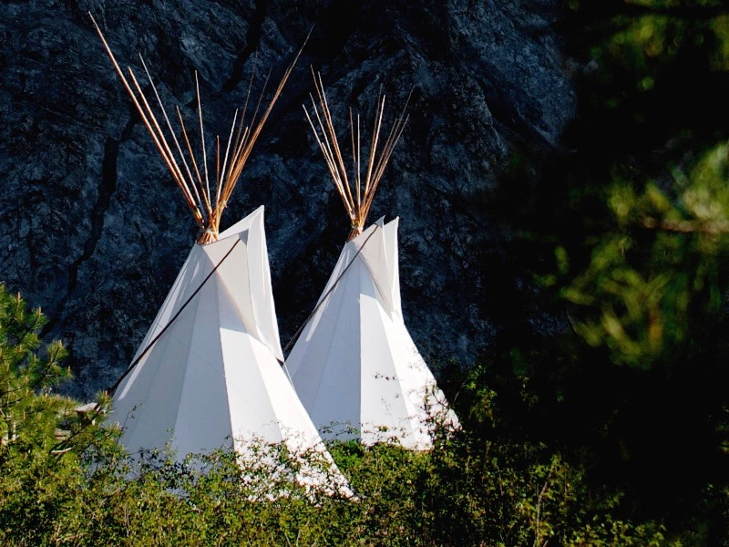 Tipis in Lytton Kanada