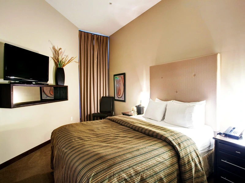 Hotelzimmer in Parksville in Kanada.