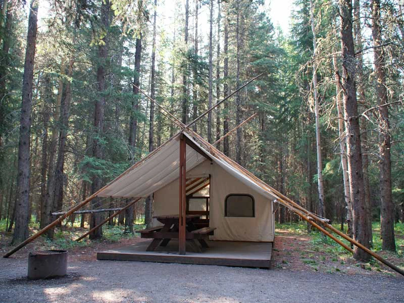 Kananskis Country Zelt in Kanada