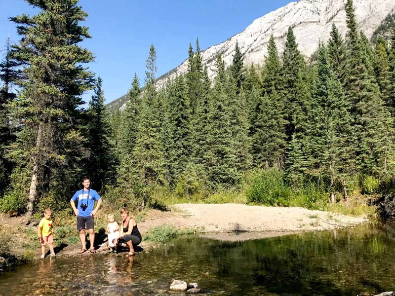Fluss in Kananaskis Kanada