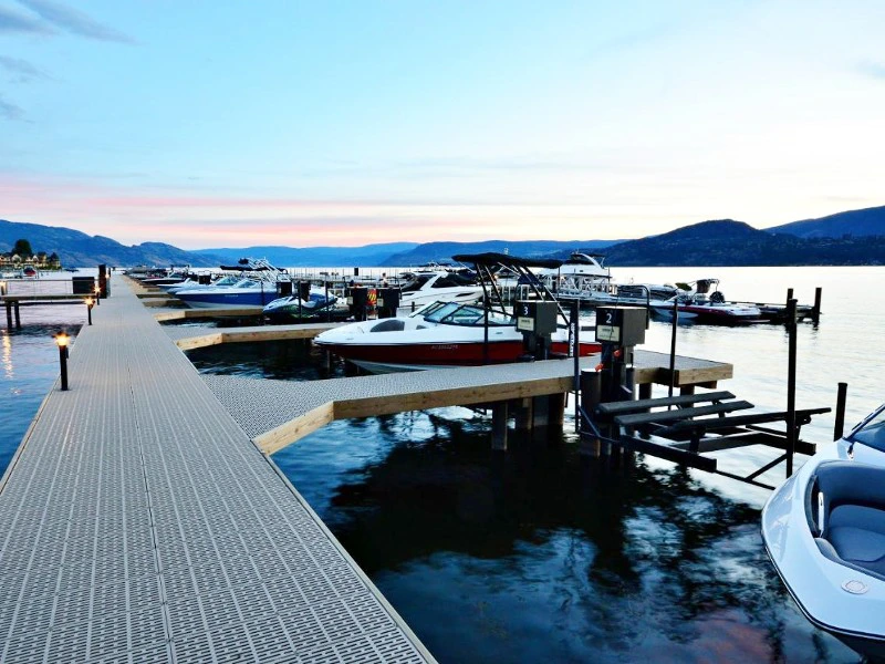 Hafen am Resort im Okanagan Valley, Kanada