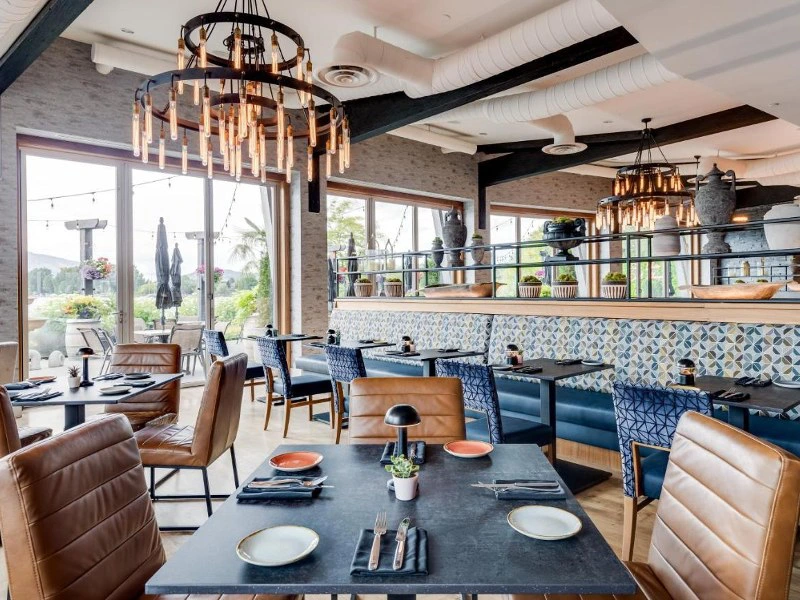 Restaurant im Resort im Okanagan Valley, Kanada