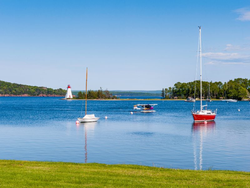 Kanada Familienreise Cape Breton Segelboote