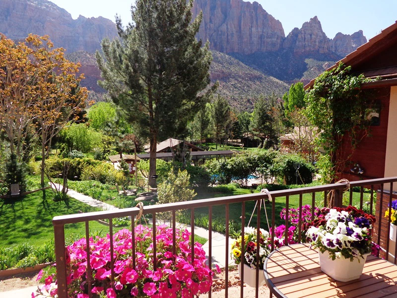 Garten im Hotel in Zion
