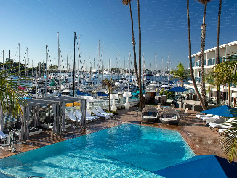 Pool am Hotel an der Marina del Rey