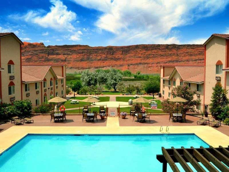 Ein Pool zum Abkühlen in Moab