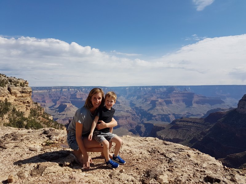 Mutter und Kind am Grand Canyon