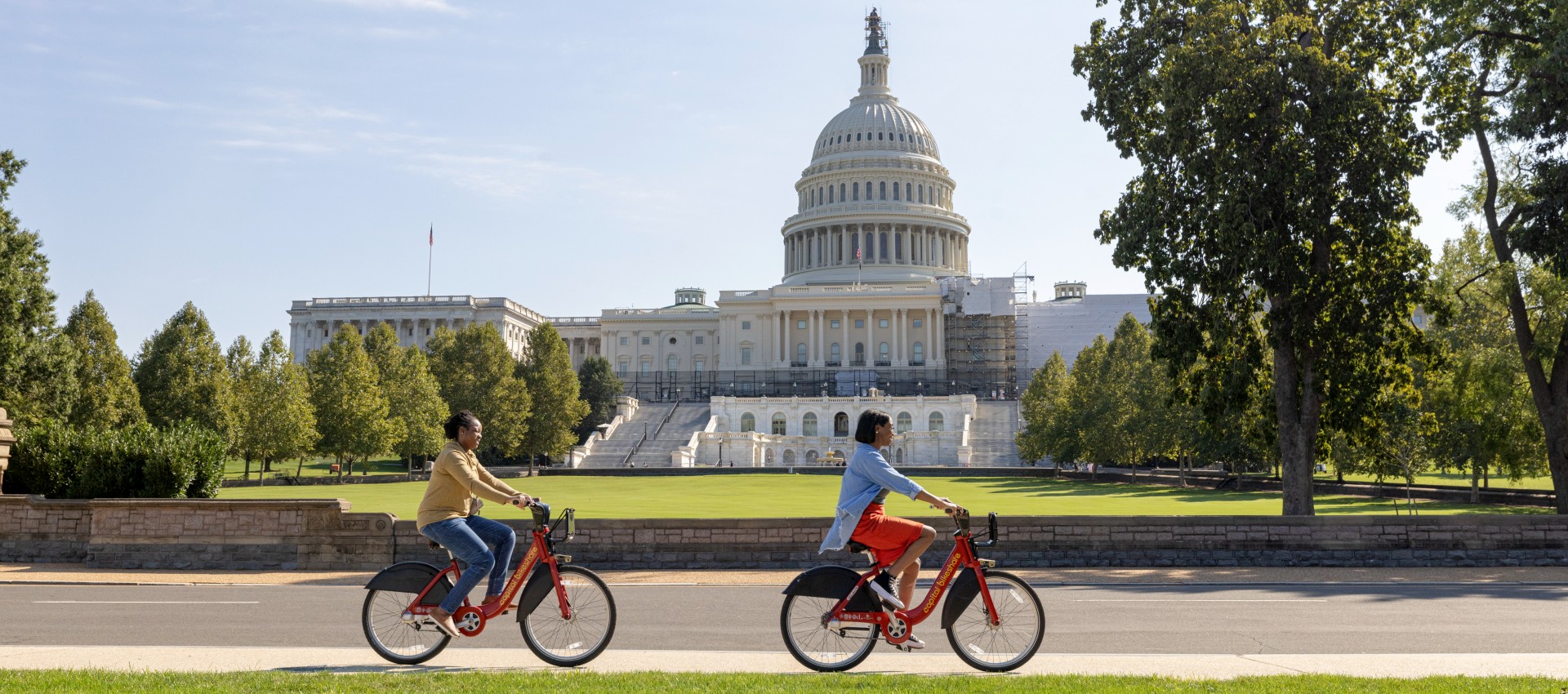 Fahrradtour vorbei am Kapitol in Washington D.C.