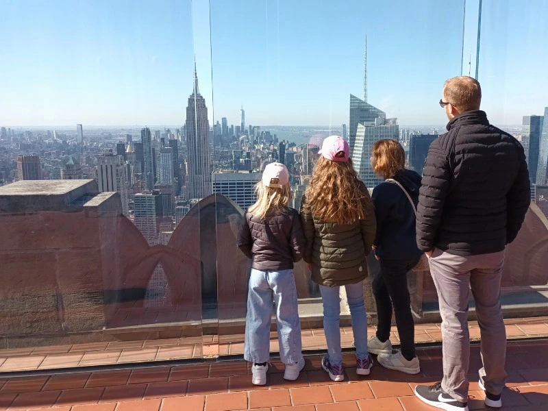 Blick vom Rockefeller Center in New York City, USA