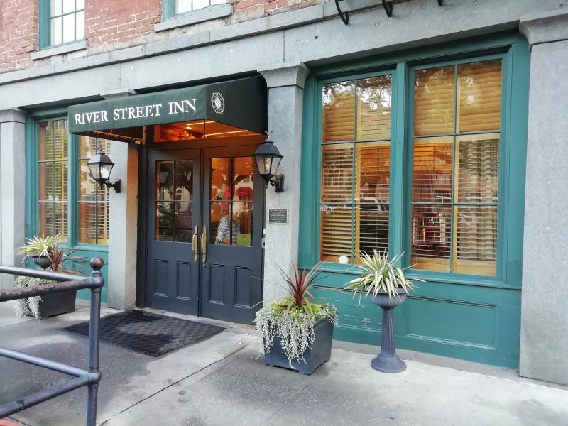 Eingang der Unterkunft in Savannah