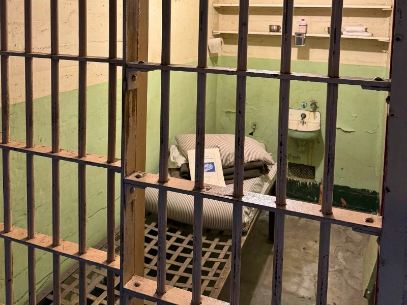 Gefängniszelle in Alcatraz in San Francisco, USA