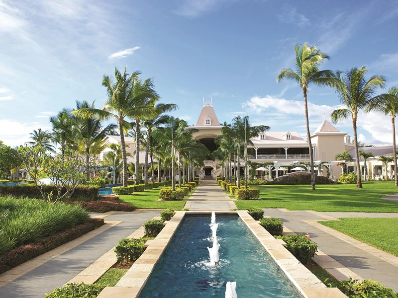 Eingang 5 Sterne Hotel Mauritius