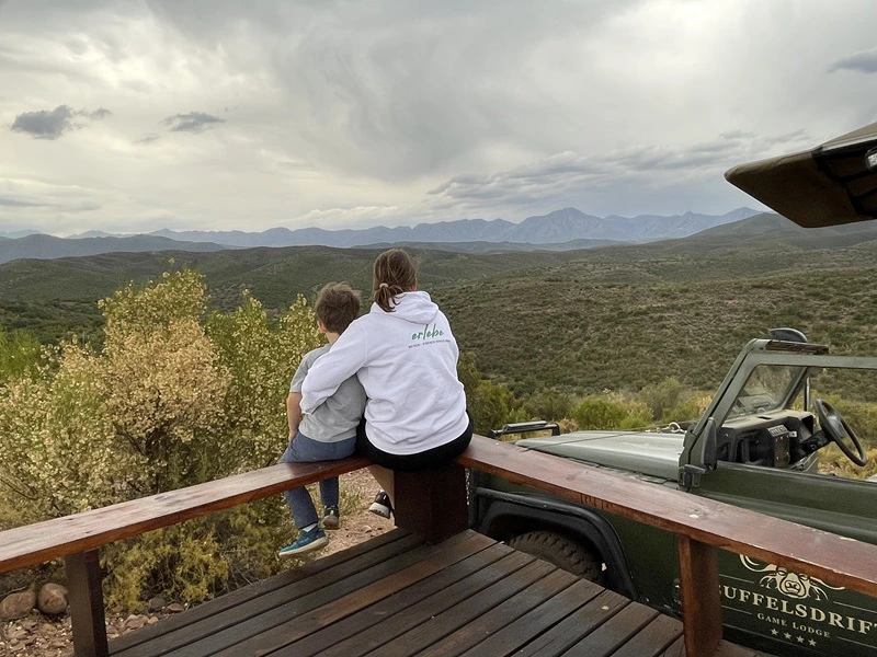 Ausblick bei einer Safari mit Kindern in Südafrika