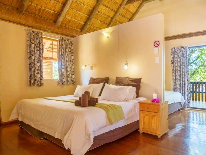 Südafrika Helles Schlafzimmer Ihres Ferienhauses in der Sodwana-Bucht