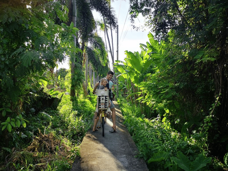 Mit dem Rad auf La Digue unterwegs Seychellen
