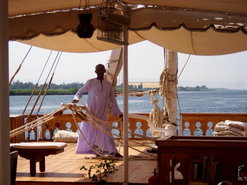 Dahabeya Crew auf dem Schiff Ägypten