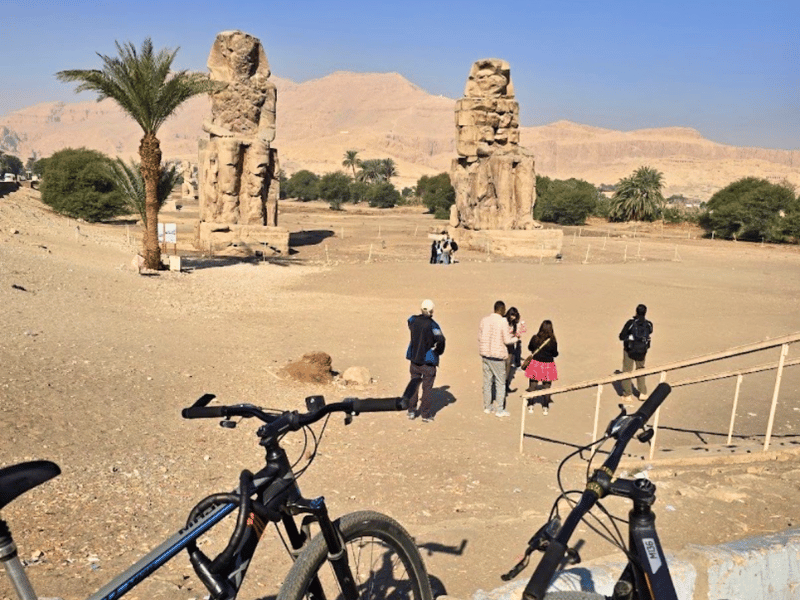 Radtour an der Westbank in Luxor Ägypten