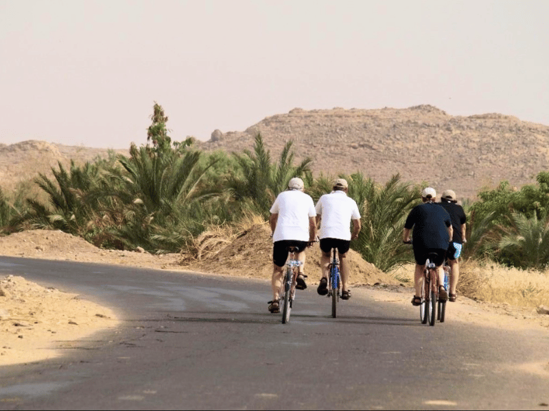 Radtour an der Westbank in Luxor Ägypten
